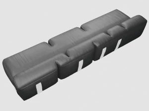 vicenzo de cotiis dc0705a sofa 3D Model