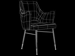 sedia Ribby di Kelly Wearstler Modello 3D