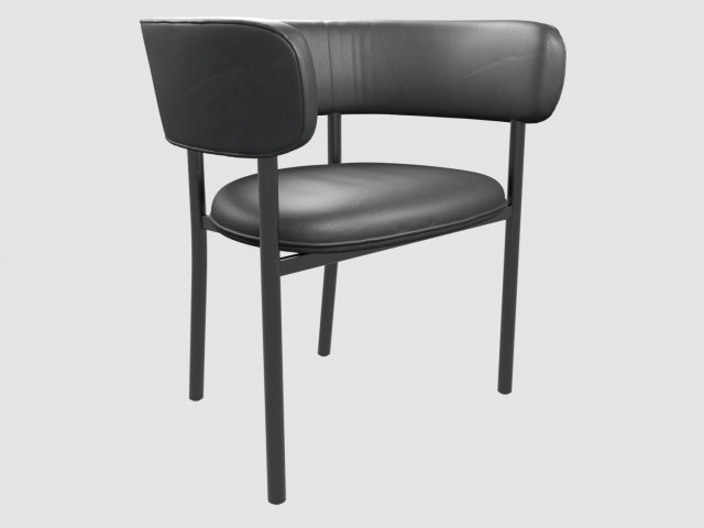 font regular armchair mobel copenhagen by studio david thulstrup Model 3D .c4d .max .obj .3ds .fbx .stl .blend 