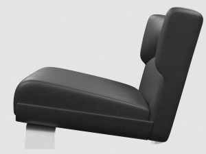 vicenzo de cotiis dc103b lounge chair black leather 3D Модель