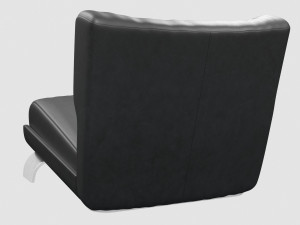 vicenzo de cotiis dc103b lounge chair black leather 3D Модель