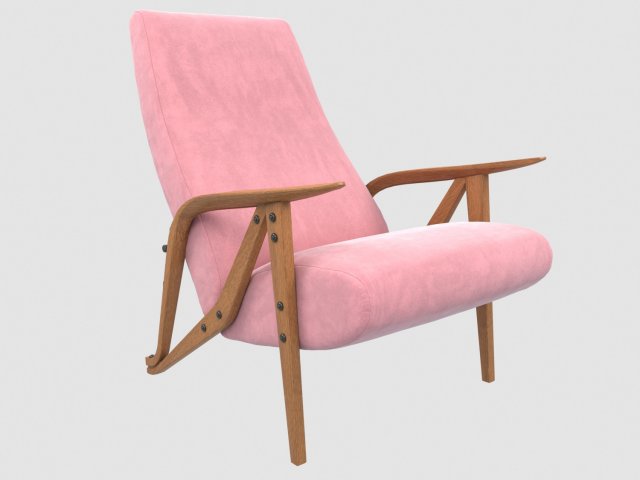 gilda armchair zanotta 3D Модель .c4d .max .obj .3ds .fbx .stl .blend 