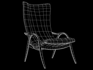 signature armchair fh429 by carl hansen 3Dモデル