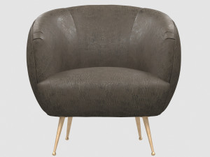 souffle chair unruched by kelly wearstler 3D Modell