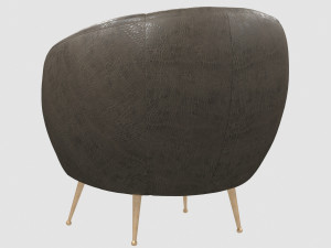 souffle chair unruched by kelly wearstler 3D Modell