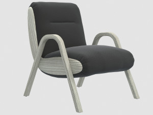 camden lounge chair by kelly wearstler 3d 3D Model