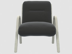 camden lounge chair by kelly wearstler 3d 3D Model
