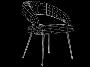 laurel dining chair by kelly wearstler 3D Модель