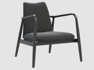 silla charles todo negro pols potten Modelo 3D