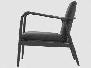 chair charles all black pols potten Modèle 3D