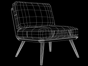 spine lounge suite chair petit fredericia Model 3D