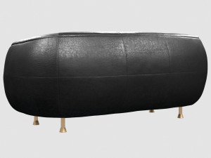 lucien sofa bubby black by kelly wearstler 3D 模型