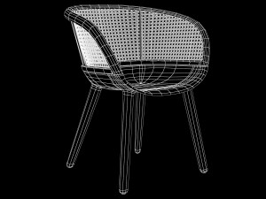 cyborg vienna design armchair by marcel wanders 3D Model