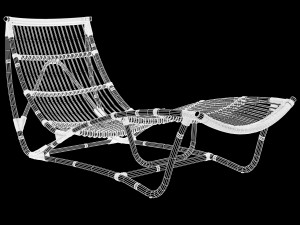 michelangelo chaise longue sika design Model 3D