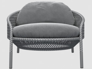 ahnda lounge chair graphite dedon 3Dモデル