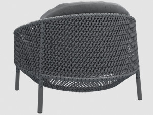 ahnda lounge chair graphite dedon 3Dモデル