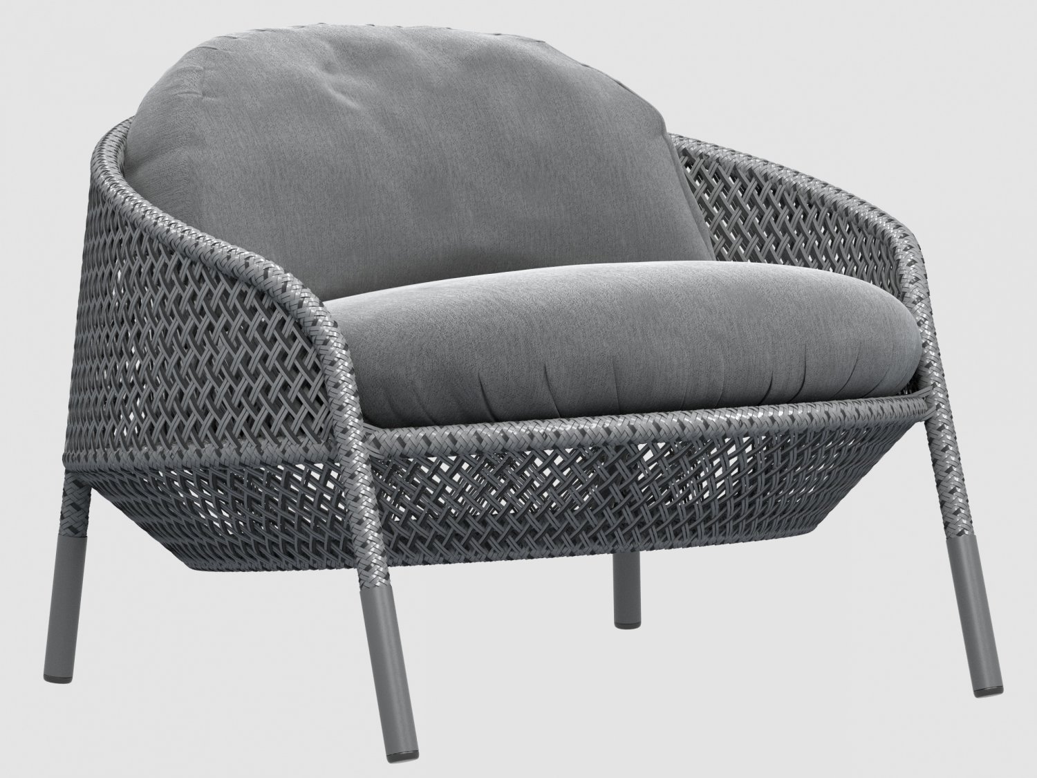 ahnda lounge chair graphite dedon 3D Model in Chair 3DExport