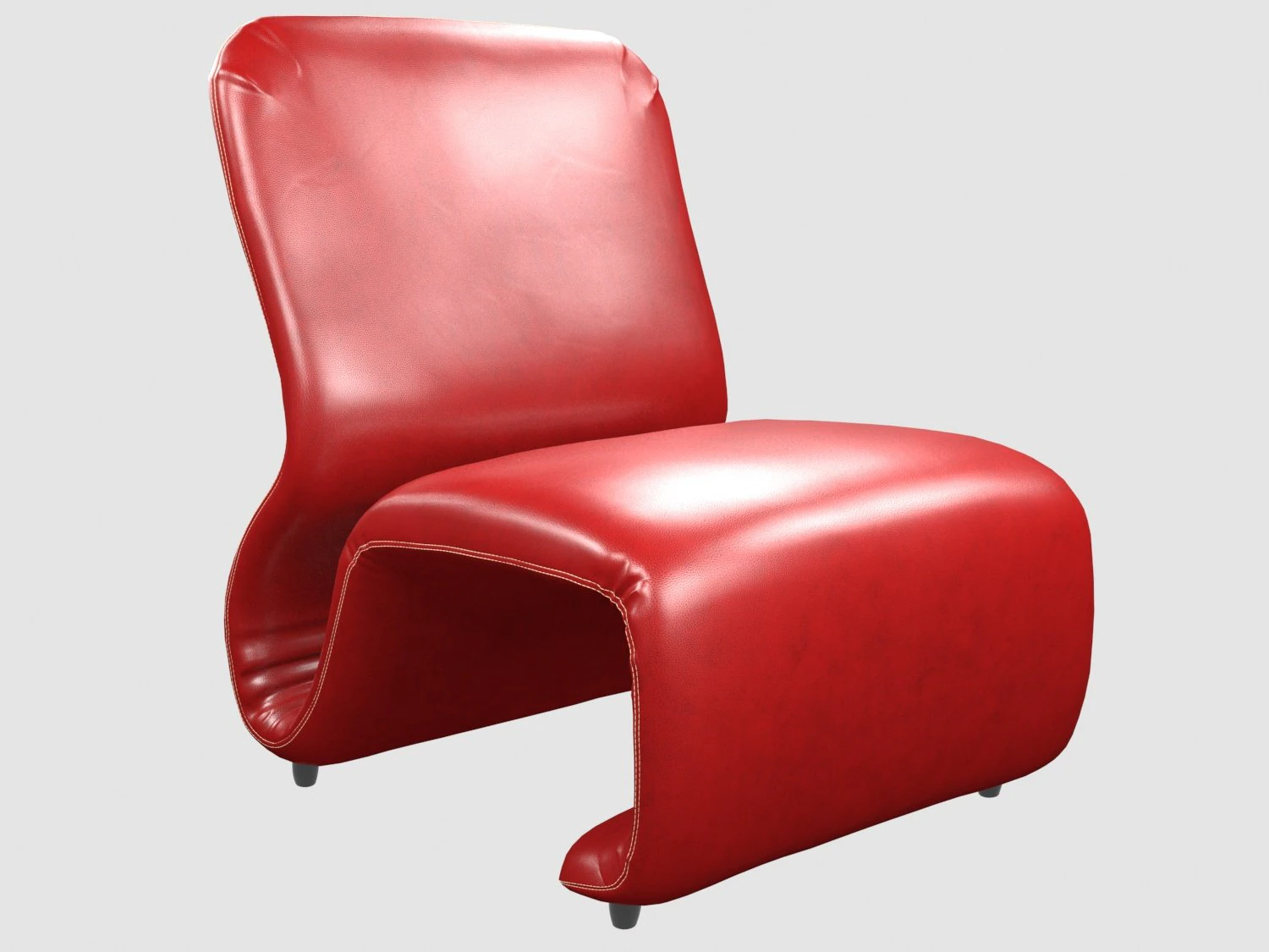 etcetera low chair by jan ekselius 3D Model .c4d .max .obj .3ds .fbx .stl .blend 
