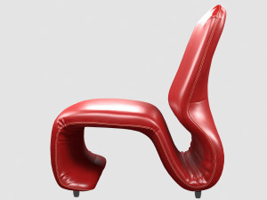 etcetera low chair by jan ekselius 3D Model