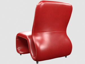 etcetera low chair by jan ekselius 3D Model