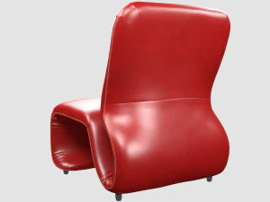 etcetera low chair by jan ekselius 3D Model