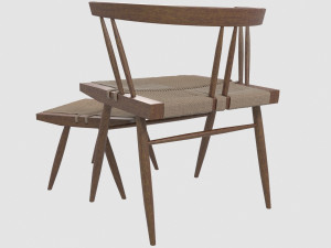 seagrass chair george nakashima Modelo 3D