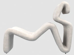 etcetera lounge chair and stool by jan ekselius 3D Model
