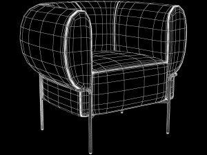 madda lounge chair by michael felix 3D Model