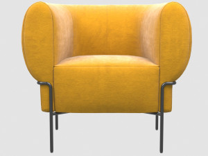 madda lounge chair by michael felix 3D Model