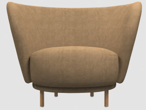 dandy armchair by massproductions 3D Модель