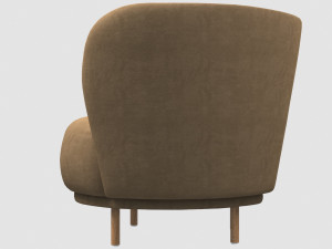 dandy armchair by massproductions 3D Модель