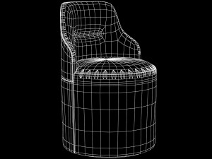 manzoni armchair by luigi caccia dominioni Modelo 3D