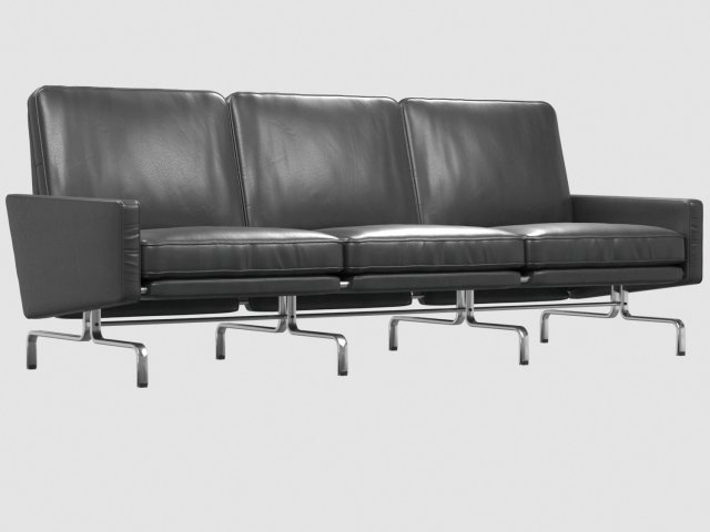 pk31 sofa poul kjaerholm 3D 模型 .c4d .max .obj .3ds .fbx .stl .blend 