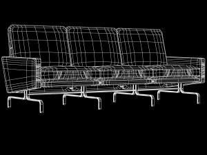pk31 sofa poul kjaerholm 3D 模型