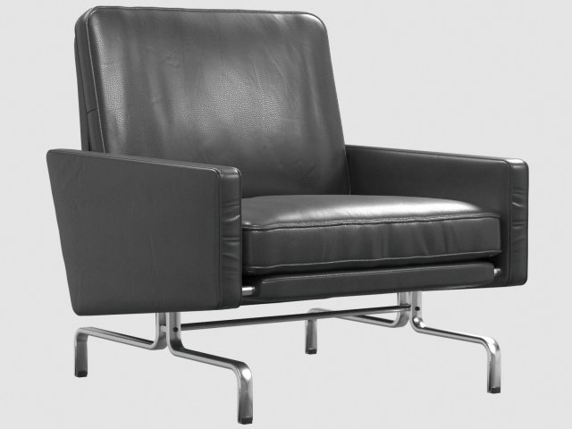pk31 lounge chair poul kjaerholm Model 3D .c4d .max .obj .3ds .fbx .stl .blend