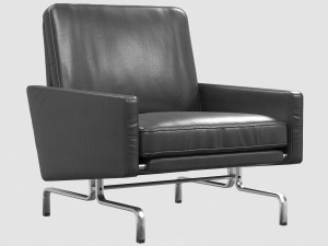 pk31 lounge chair poul kjaerholm Model 3D
