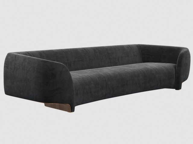 vincenzo de cotiis dc1626a sofa black 3D Modell .c4d .max .obj .3ds .fbx .stl .blend