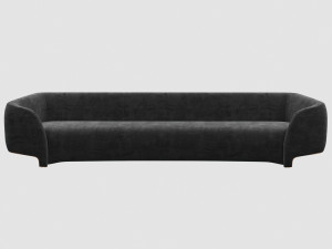 vincenzo de cotiis dc1626a sofa black 3D Modell