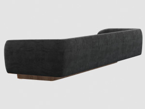 vincenzo de cotiis dc1626a sofa black 3D Modell