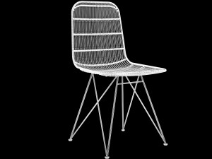 darling rattan chair all black by bloomingville 3Dモデル