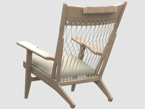 pp129 armchair by hans j wegner Modelo 3D