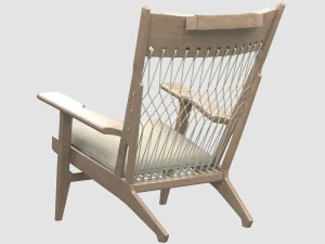 pp129 armchair by hans j wegner 3D Model