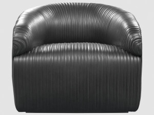 souffle club chair ruched by kelly wearstler 3D Model