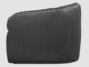 souffle club chair ruched by kelly wearstler 3D Model