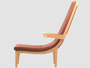 senna lounge chair eriknar Modello 3D