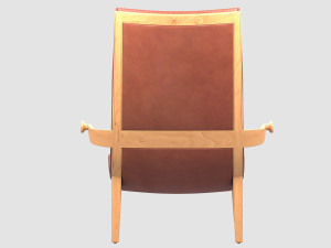 senna lounge chair eriknar Modello 3D