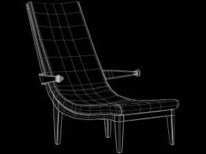 senna lounge chair eriknar Modello 3D