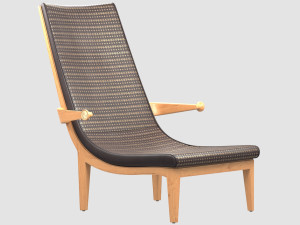 senna lounge chair eriknar Modello 3D