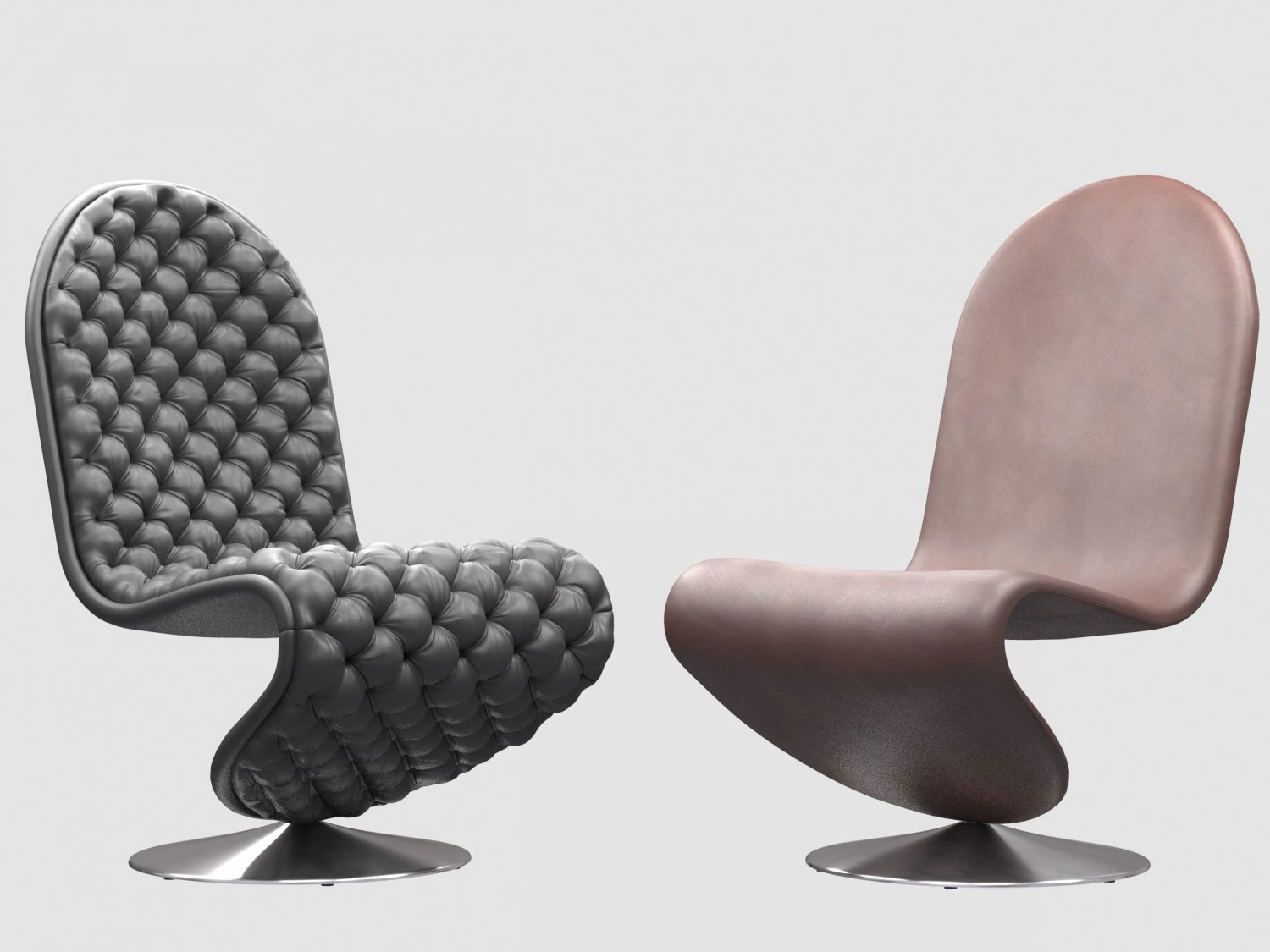 panton system 1-2-3 lounge chair verner panton collection 3D Model .c4d .max .obj .3ds .fbx .stl .blend 