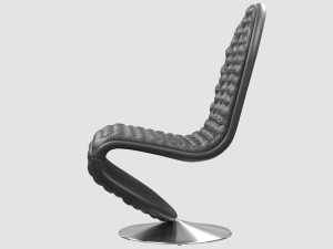 panton system 1-2-3 lounge chair verner panton collection Modelo 3D